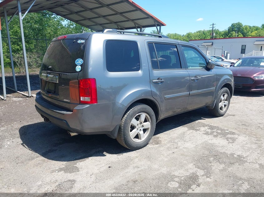 2011 Honda Pilot 3.5 Ex-L grey Lot 111045228432 Vin 5FNYF4H50BB036378