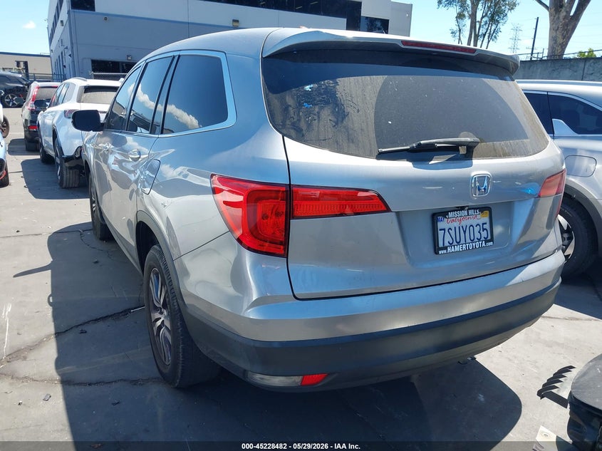 Vin: 5fnyf5h31gb037888, lot: 45726243, honda pilot ex 20163