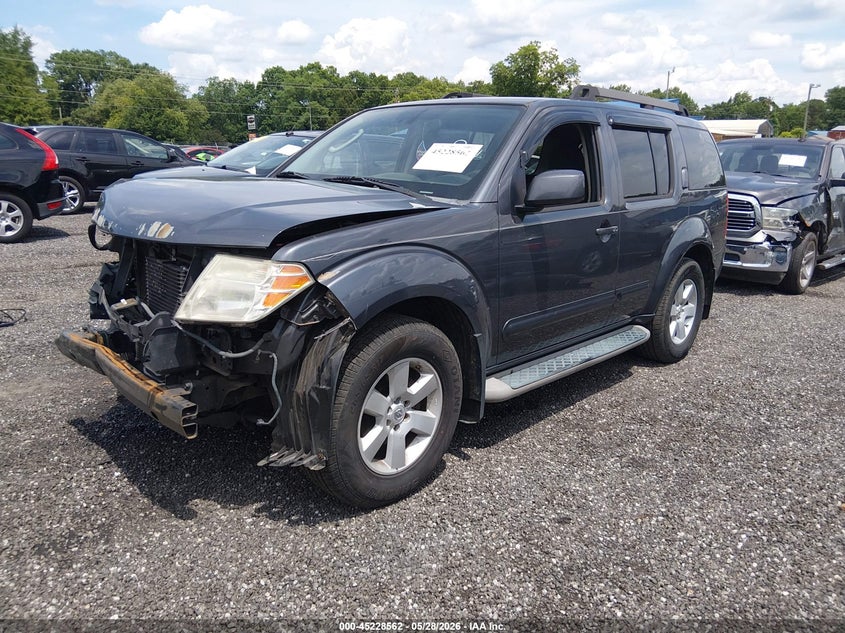 Vin: 5n1ar1nn4ac601623, lot: 45726323, nissan pathfinder se 20102