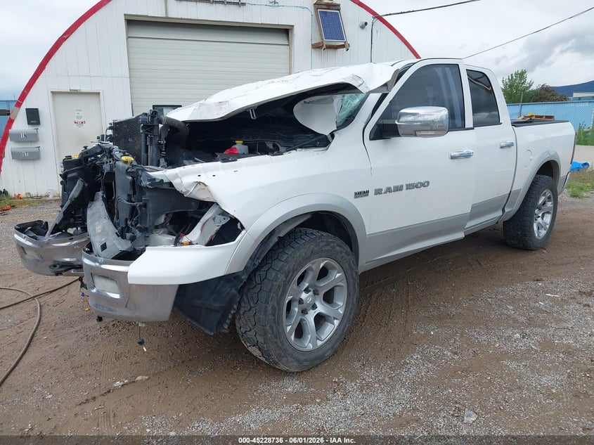 1C6RD7NT6CS284192 2012 Ram 1500 5.7 Ram Laramie white