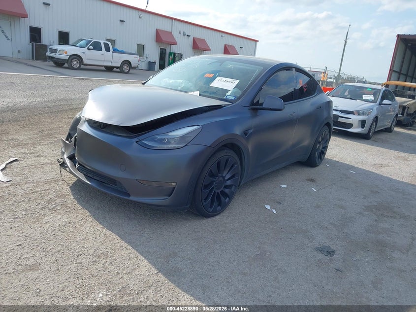 Vin: 7saygdefxpf802279, lot: 45726651, tesla model y performance dual motor all-wheel drive 20232
