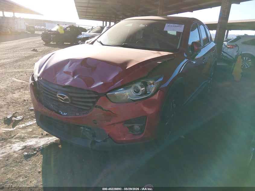 Vin: jm3ke2dy7g0802780, lot: 45726654, mazda cx-5 grand touring 20162