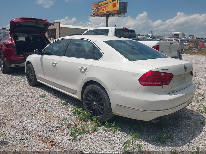 2014 VOLKSWAGEN PASSAT SEDAN 2.0L I-4 DI, DOHC, TURBO, 140HP