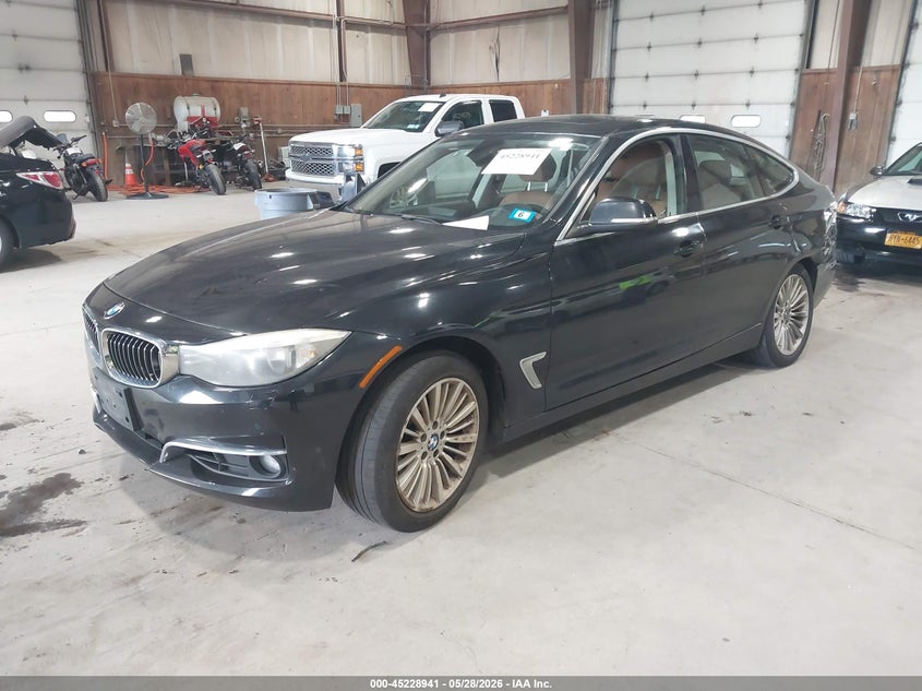 Vin: wba3x5c53ed556734, lot: 45726702, bmw 328i gran turismo xdrive 20142