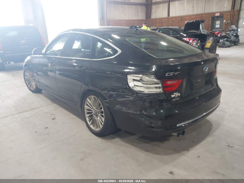Vin: wba3x5c53ed556734, lot: 45726702, bmw 328i gran turismo xdrive 20143