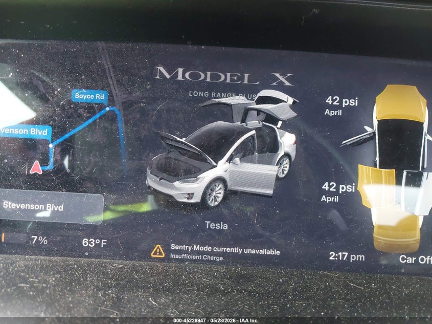 2020 Tesla Model X Long Range Dual Motor All-Wheel Drive/Long Range Plus Dual Motor All-Wheel Drive VIN: 5YJXCBE2XLF233367 Lot: 45228947