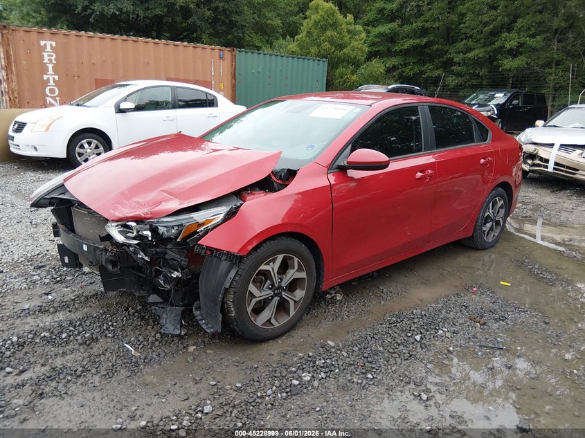 Vin: 3kpf24ad6me285586, lot: 45726760, kia forte lxs 20212