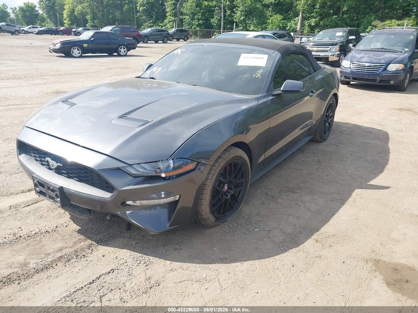 Vin: 1fatp8uh8j5139102, lot: 45726761, ford mustang ecoboost premium 20182