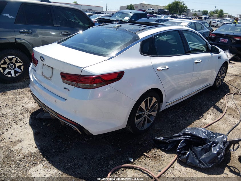 Vin: 5xxgv4l28gg048715, lot: 45726825, kia optima sxl turbo 20164