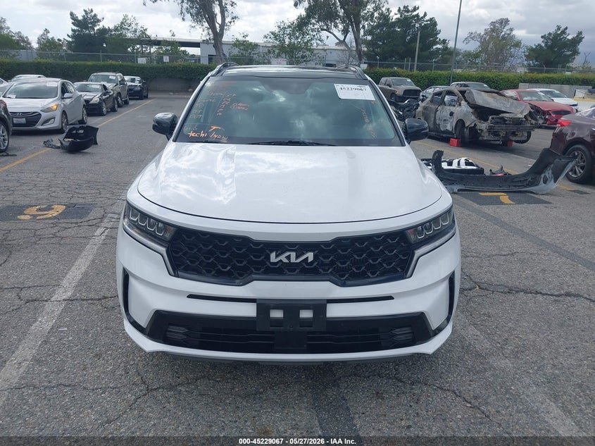 2022 Kia Sorento Ex VIN: 5XYRH4LF6NG121625 Lot: 45229067