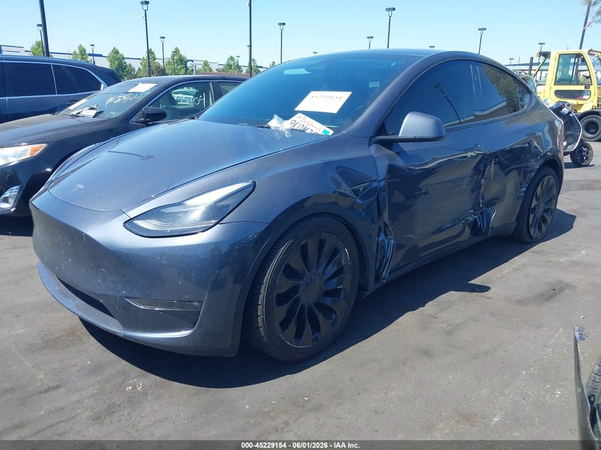 2023 Tesla Model Y Performance Dual Motor All-Wheel Drive VIN: 7SAYGDEFXPF965725 Lot: 45229154