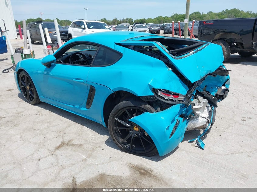 Vin: wp0aa2a82hs270784, lot: 45726926, porsche 718 cayman 20173