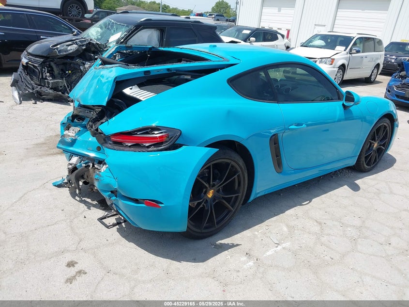 Vin: wp0aa2a82hs270784, lot: 45726926, porsche 718 cayman 20174