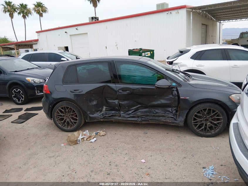 2016 Volkswagen Golf Gti Autobahn 4-Door VIN: 3VW4T7AU7GM003341 Lot: 45229187