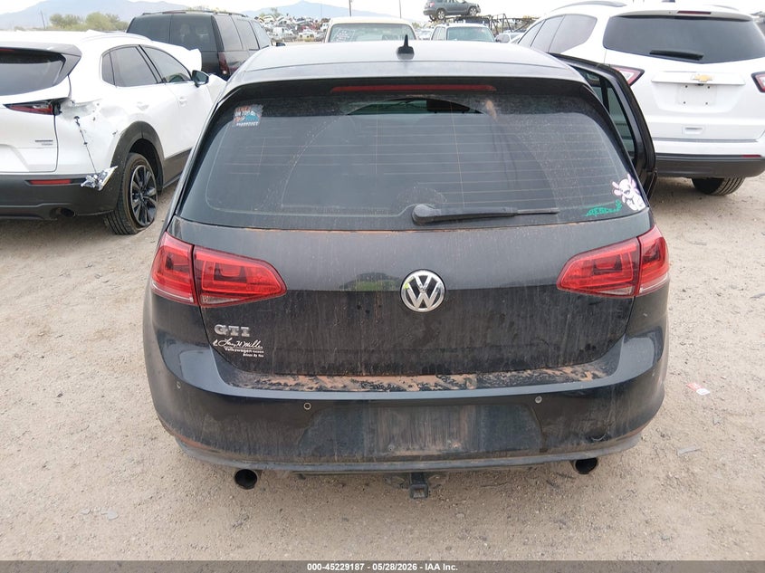 2016 Volkswagen Golf Gti Autobahn 4-Door VIN: 3VW4T7AU7GM003341 Lot: 45229187