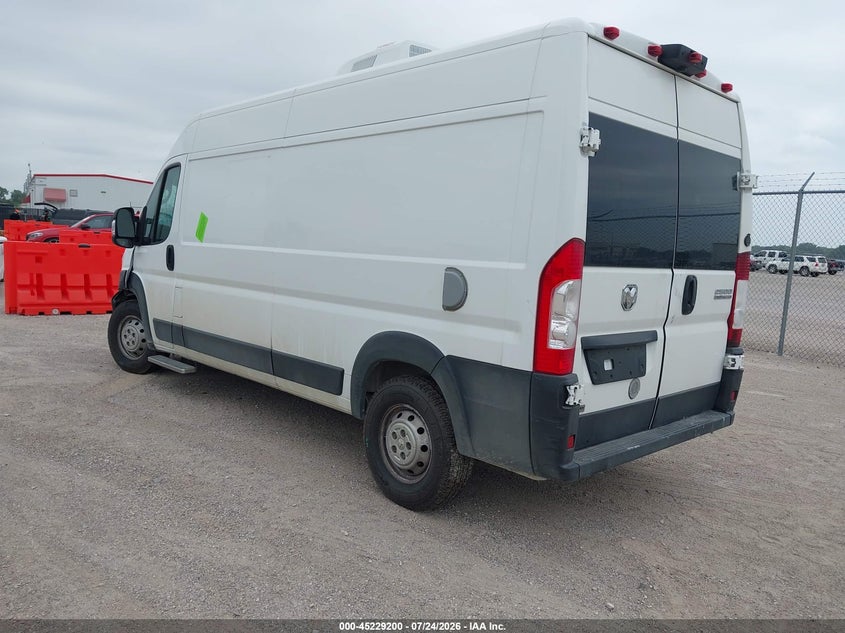 Vin: 3c6lrvdgxpe576078, lot: 45726961, ram promaster 2500 high roof 159 wb 20233