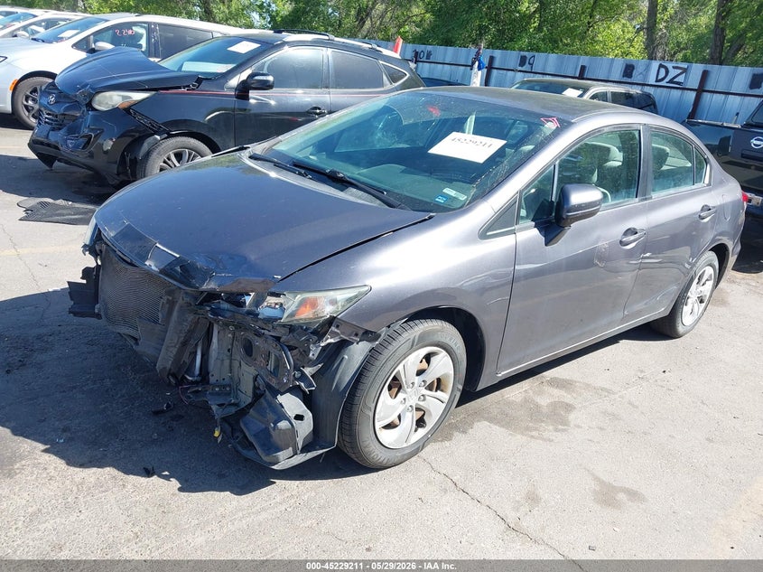 2014 Honda Civic Lx 19XFB2F54EE005011 photo 1