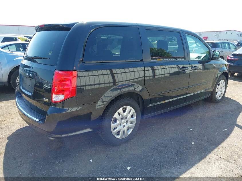 Vin: 2c4rdgbg7gr387421, lot: 45727003, dodge grand caravan se 20164
