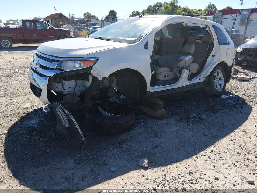 Vin: 2fmdk4jc1dbb79497, lot: 45727020, ford edge sel 20132