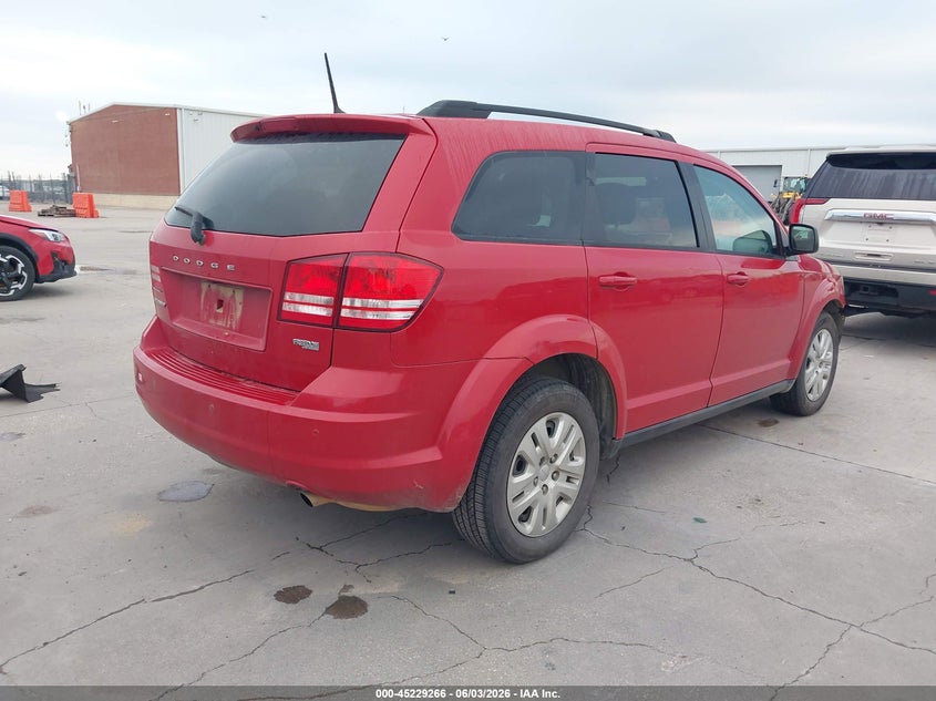 Vin: 3c4pdcab9lt247559, lot: 45727027, dodge journey se value 20204