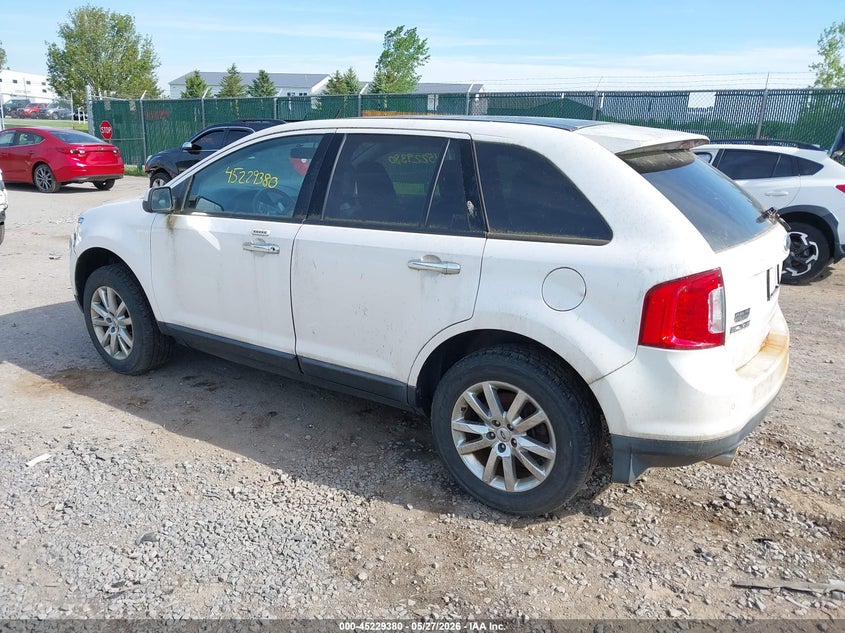 2011 Ford Edge 3.5 Sel white Lot 111045229380 Vin 2FMDK4JC1BBB46237