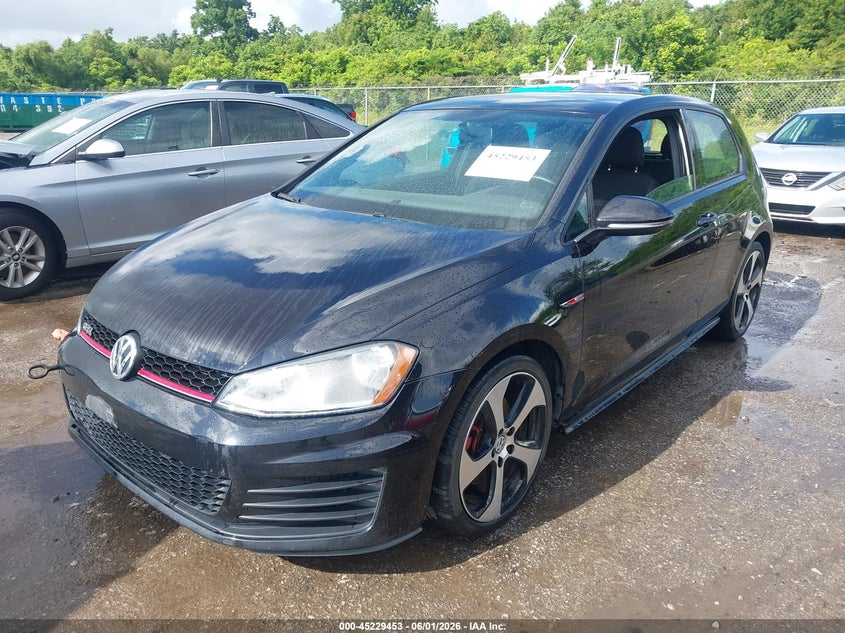 Vin: 3vwtt7au3gm004224, lot: 45727214, volkswagen golf gti s 2-door 20162
