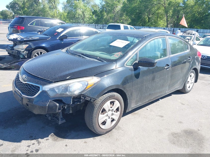 Vin: knafk4a69g5576808, lot: 45727232, kia forte lx 20162