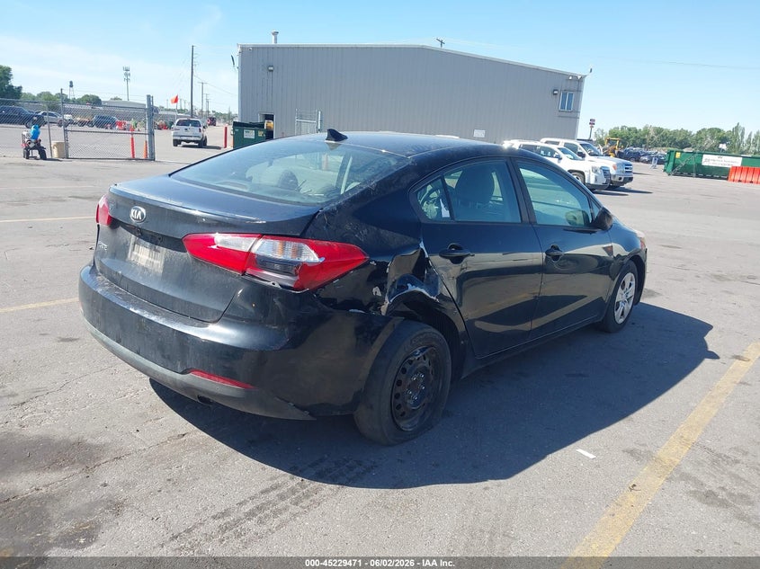 Vin: knafk4a69g5576808, lot: 45727232, kia forte lx 20164