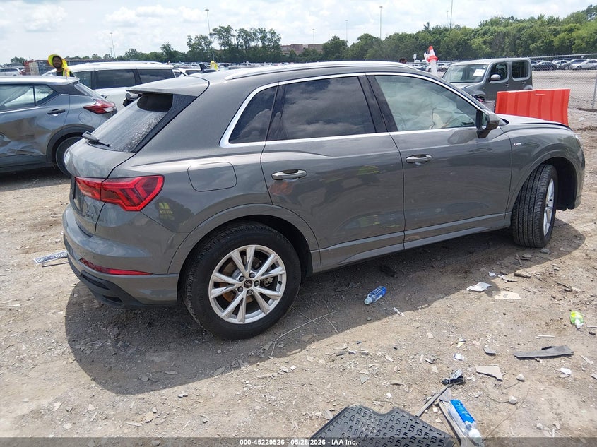 Vin: wa1eecf34s1026022, lot: 45727287, audi q3 premium 45 tfsi s line quattro tiptronic 20254