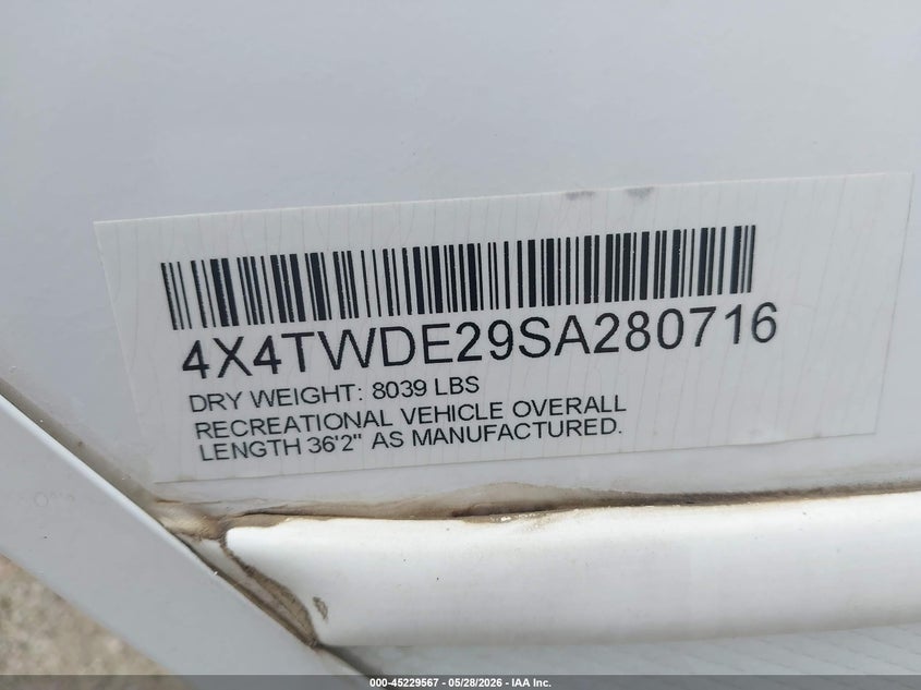 2025 OTHER FOREST RIVER WILDWOOD TRAILER N/A