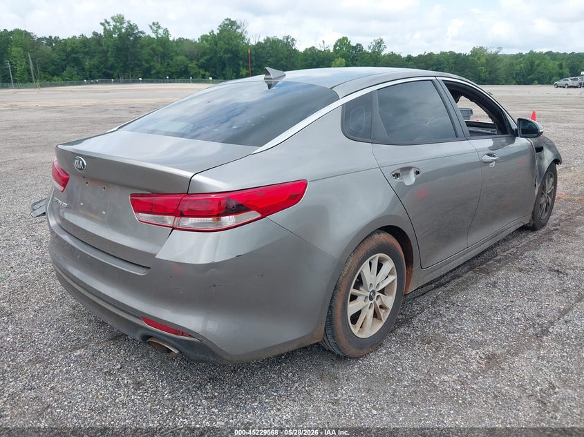 Vin: 5xxgt4l37gg073250, lot: 45727329, kia optima lx 20164