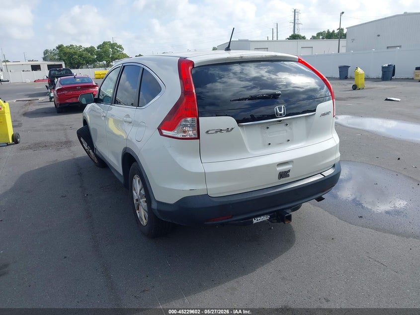 2012 Honda Cr-v 2.4 Ex White Lot 111045229602 Vin 5J6RM4H50CL074258