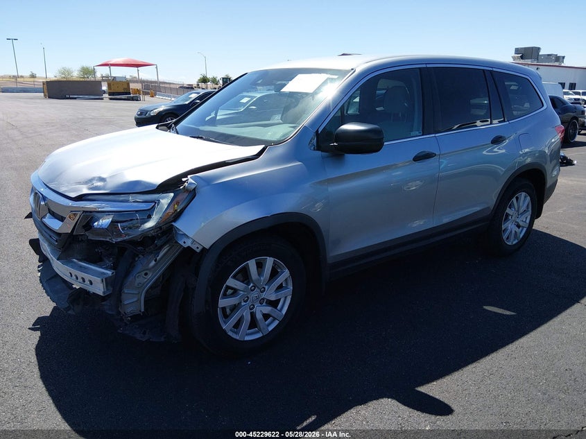 Vin: 5fnyf5h1xlb025697, lot: 45727383, honda pilot 2wd lx 20202