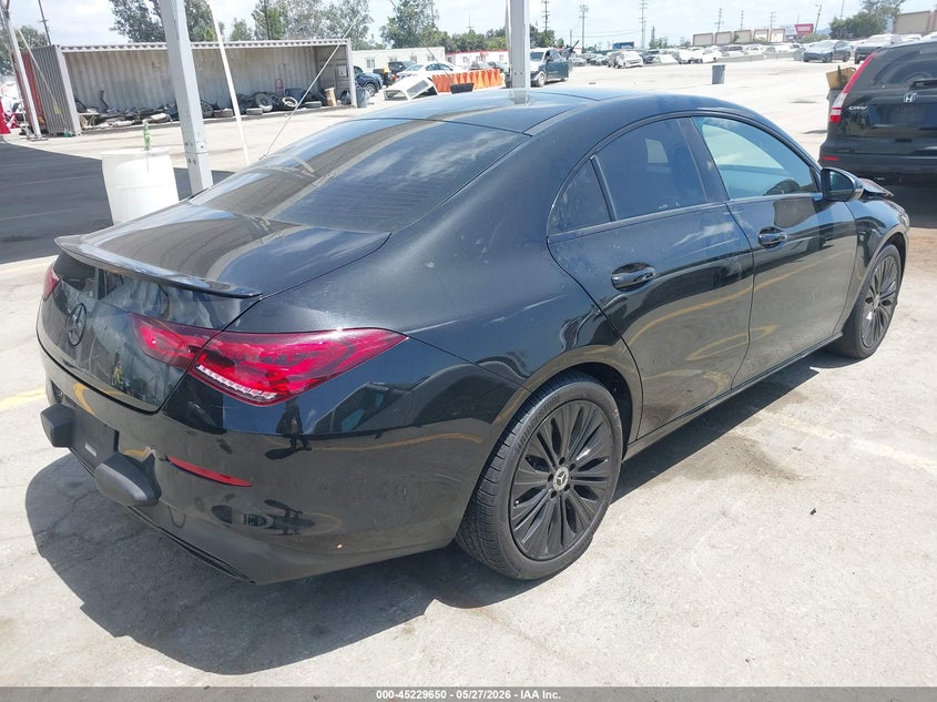 Vin: w1k5j4gb5nn293430, lot: 45727410, mercedes-benz cla 250 coupe 20224