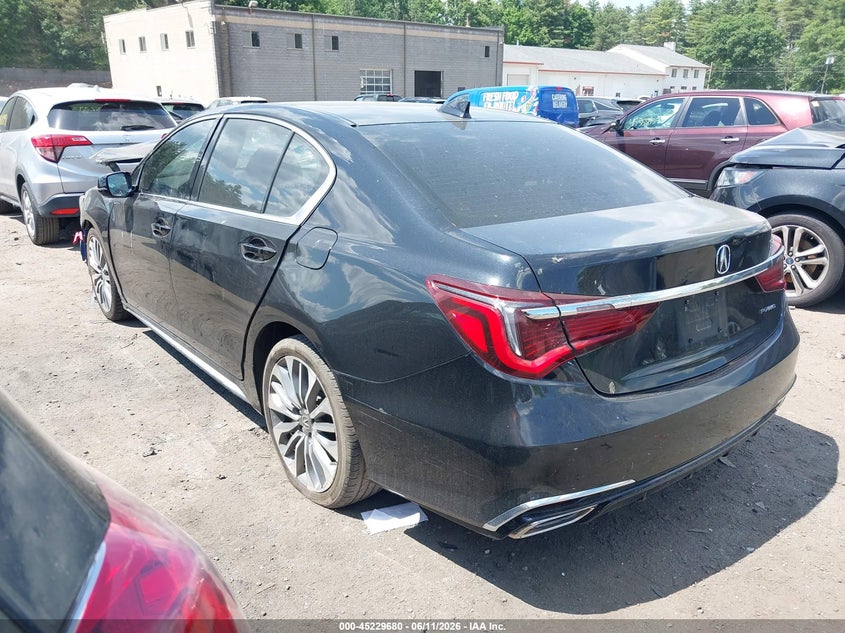 Vin: jh4kc1f51jc000595, lot: 45727441, acura rlx 20183
