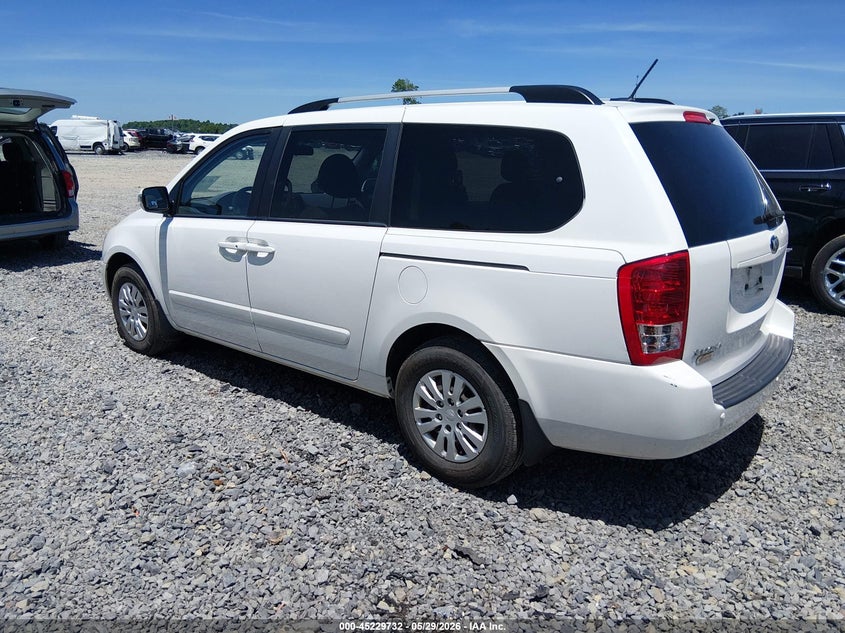 Vin: kndmg4c79e6570760, lot: 45727493, kia sedona lx 20143