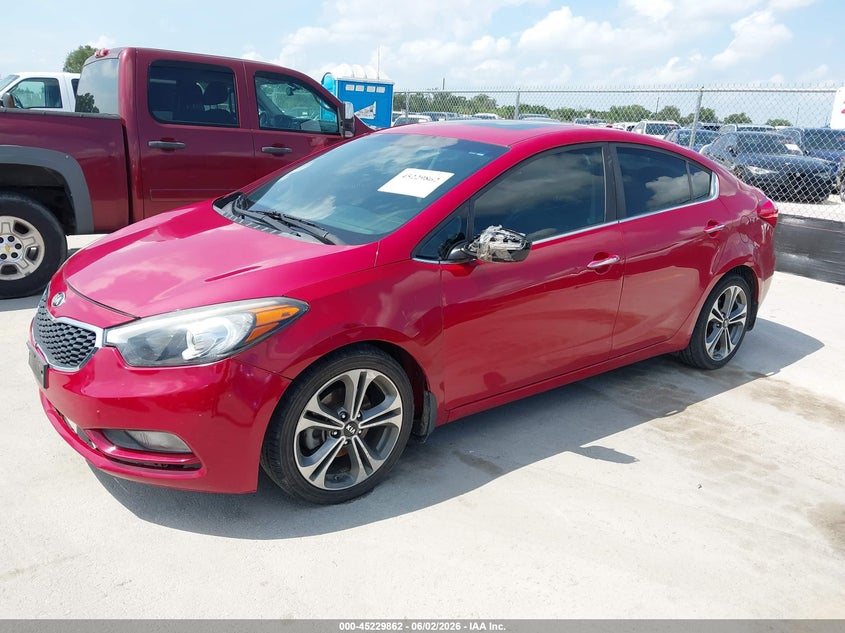 Vin: knafz4a81g5612987, lot: 45727623, kia forte ex 20162