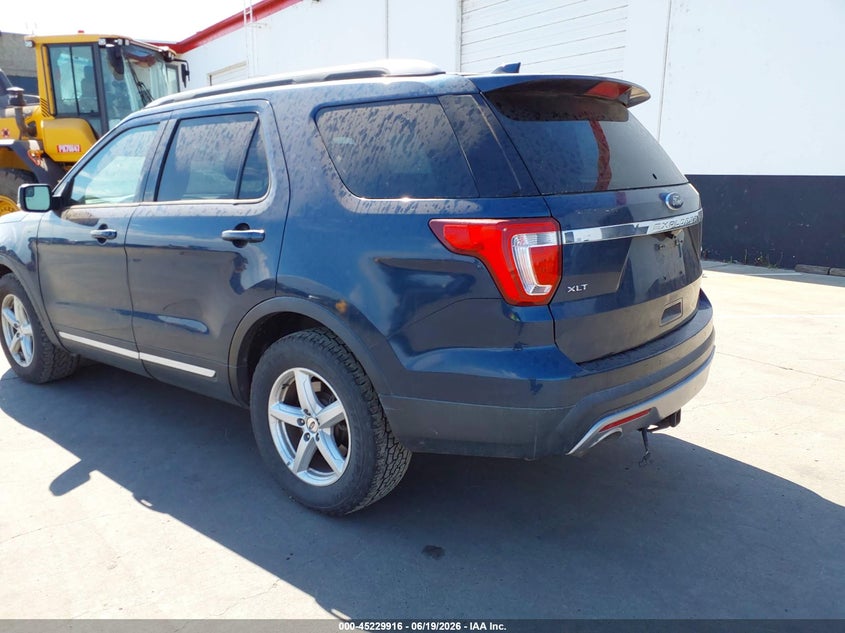 Vin: 1fm5k8d84gga97912, lot: 45727677, ford explorer xlt 20163