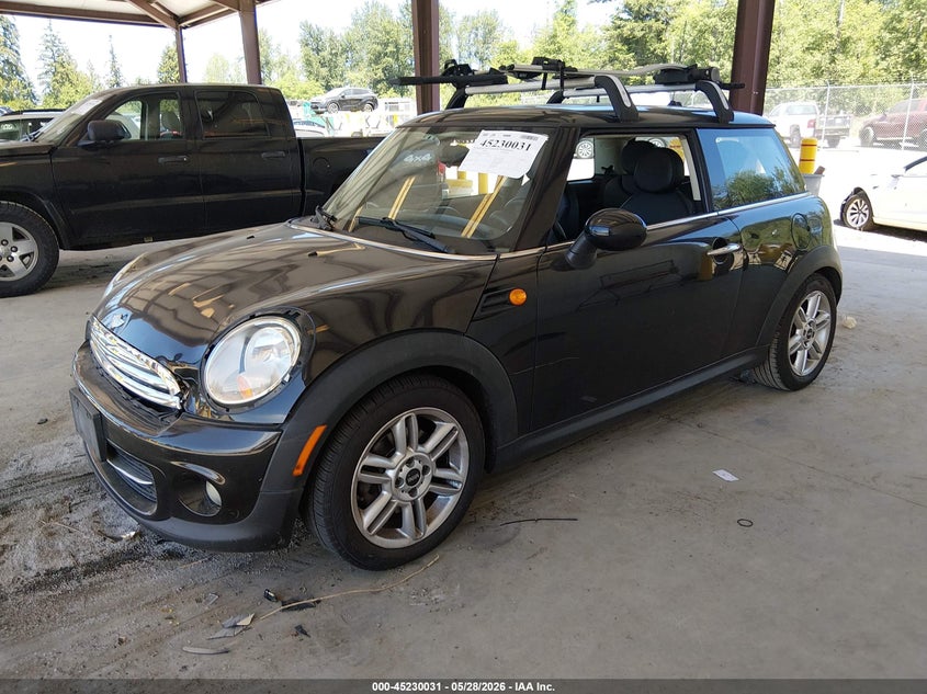 2012 Mini Cooper 1.6 black Lot 111045230031 Vin WMWSU3C50CT184782