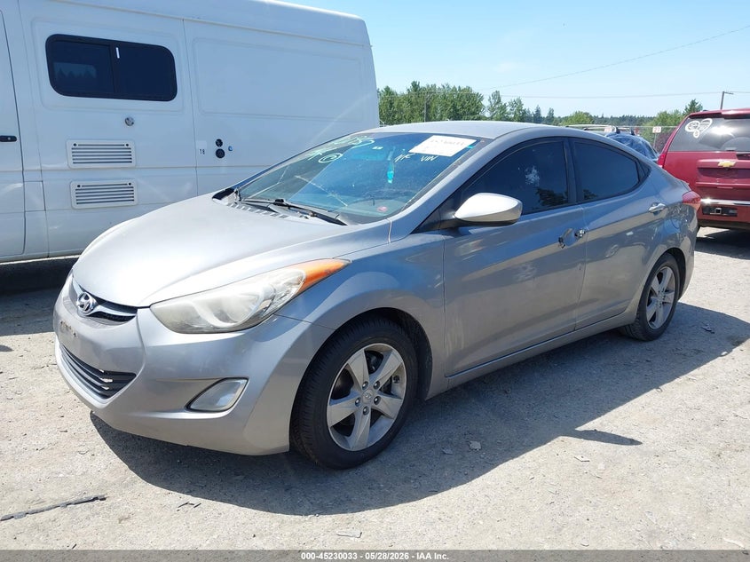 2012 Hyundai Elantra 1.8 Gls (Ulsan Plant) silver Lot 111045230033 Vin KMHDH4AE4CU308793