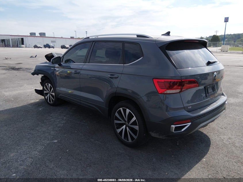 Vin: 3vvsx7b23pm331935, lot: 45727844, volkswagen taos 1.5t se 20233