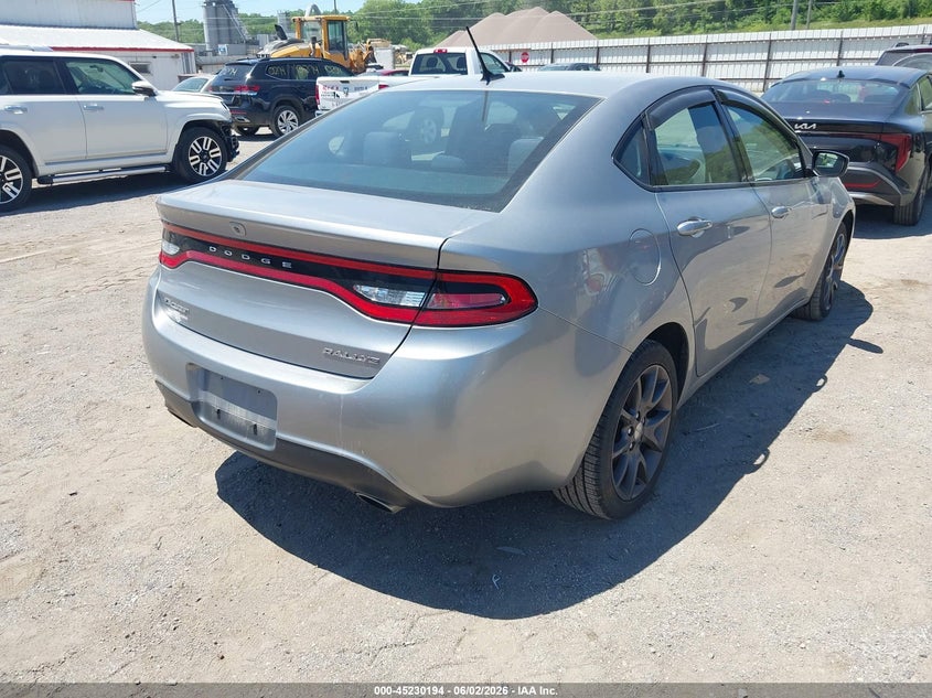Vin: 1c3cdfbb7gd701631, lot: 45727955, dodge dart sxt 20164