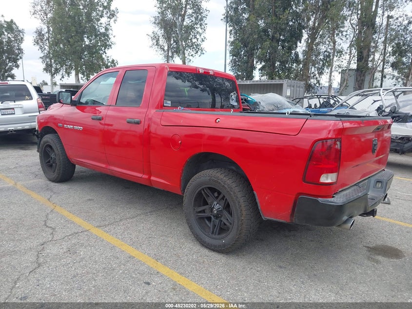 1C6RD6FT6CS317880 2012 Ram 1500 5.7 Ram St red