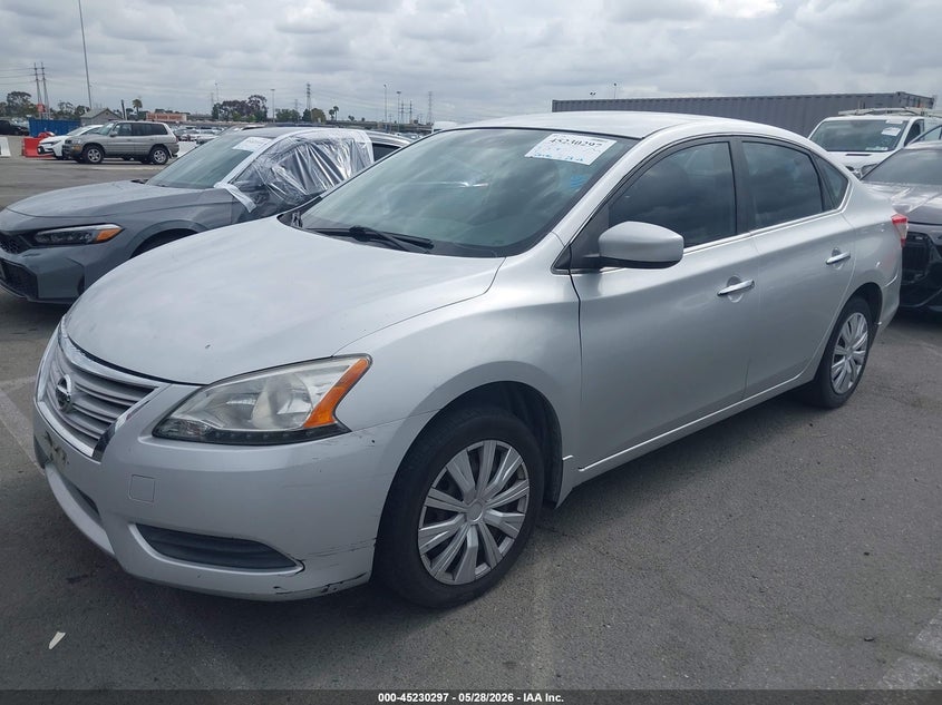 2014 Nissan Sentra S 3N1AB7AP6EL678722 photo 1