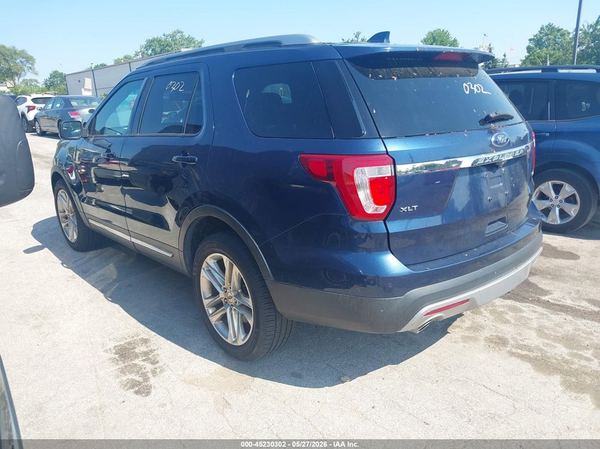 Vin: 1fm5k8d85gga13175, lot: 45728063, ford explorer xlt 20163