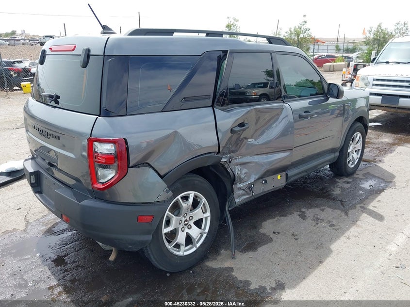 Vin: 3fmcr9a67mra85334, lot: 45728093, ford bronco sport 20214