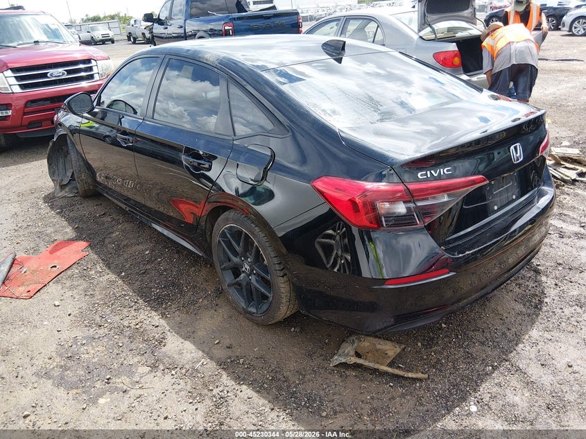 VIN 2HGFE2F50NH609801 2022 HONDA CIVIC SPORT