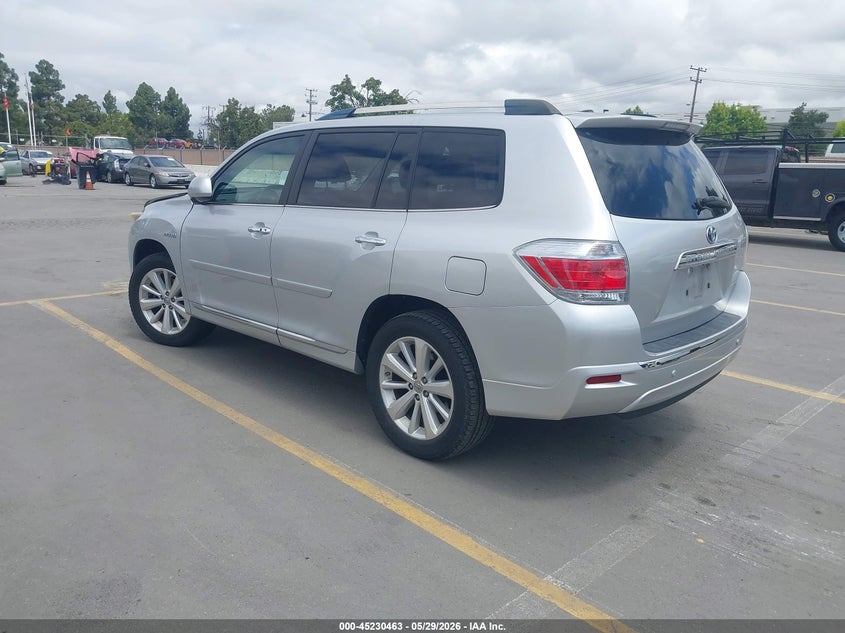 Vin: jtedc3eh4b2003107, lot: 45728224, toyota highlander hybrid limited v6 20113