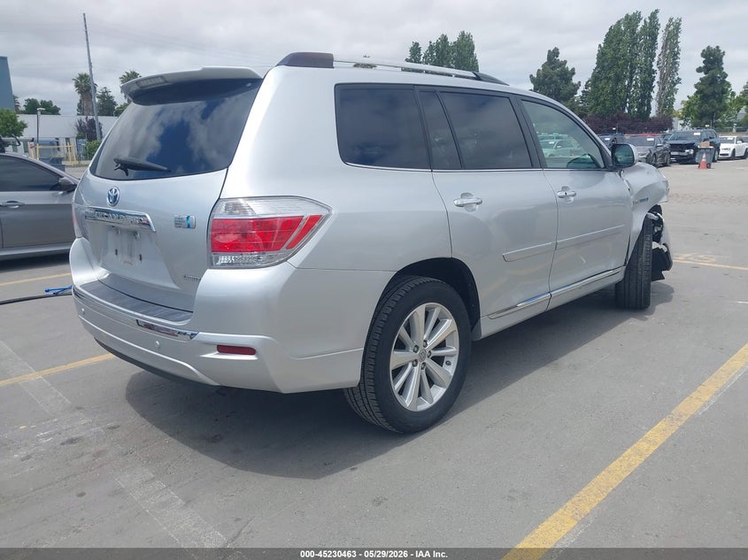 Vin: jtedc3eh4b2003107, lot: 45728224, toyota highlander hybrid limited v6 20114