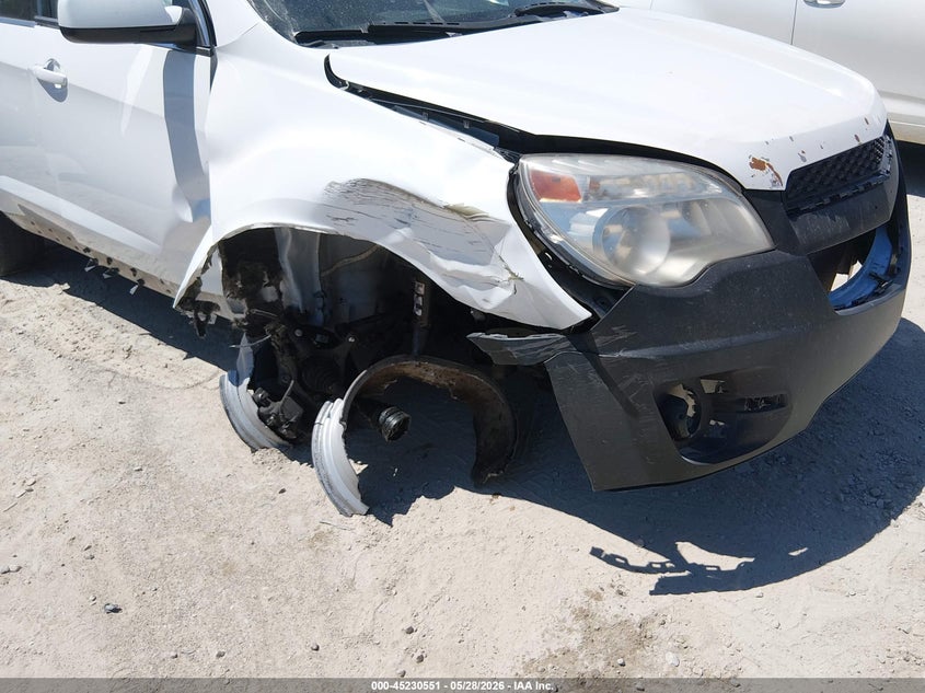 2012 Chevrolet Equinox 2.4 1Lt white Lot 111045230551 Vin 2GNFLEEK7C6102486